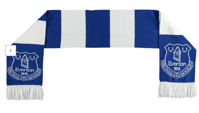 Everton Bar Scarf - Royal / White - Adult Thumbnail