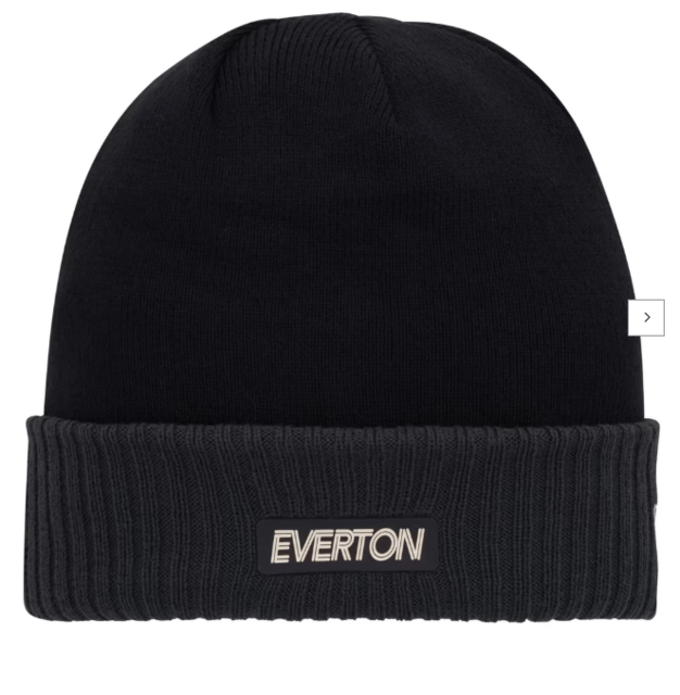 Everton New Era Rubber Patch Beanie - Navy - Unixex