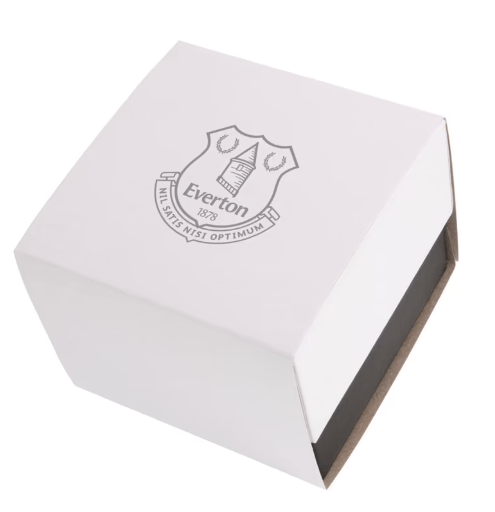 Everton Silver Case - Blue Leather Strap Watch Thumbnail