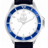 Everton Silver Case - Blue Leather Strap Watch Thumbnail